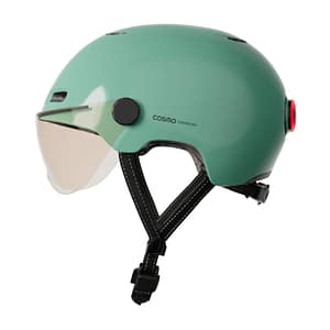 Cosmo Fusion – Casco di illuminazione posteriore per bicicletta intelligente e connesso – Luce di stop, rilevamento automatico delle cadute, condivisione del percorso – nuovo