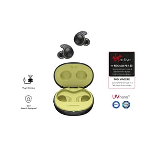 LG TONE Free TF8, vero auricolare stereo senza fili (TWS) Bluetooth per chiamate/musica Nero, lime – nuovo