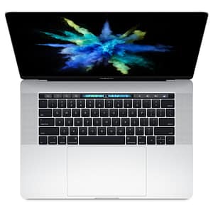 MacBook Pro Core i7 (2017) 15,4′, 2,8 GHz 512 GB 16 GB AMD Radeon Pro 555, Argento – QWERTY Italiano – Ricondizionato – Buono stato