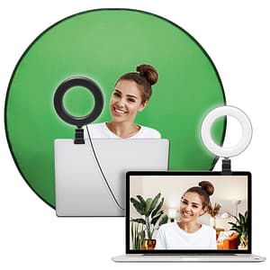 Kit per vlogging Sfondo verde + anello luminoso per PC Bigben – nuovo