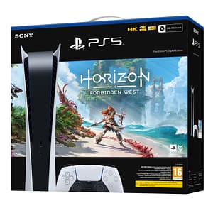 PS5 & Horizon Forbidden West Pack – Console di gioco Playstation 5 (digitale) – nuovo