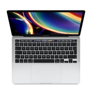 MacBook Pro Touch Bar i7 (2020) 13,3 , 1,7 Ghz 256 GB SSD 16 GB Intel Iris Plus Graphics 645, Argento – QWERTY ES – Ricondizionato – Buono stato
