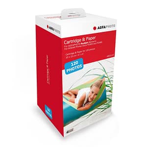 AGFA PHOTO – Cartuccia e carta fotografica 10 x 15 cm – AMOC – Compatibile con AGFA PHOTO Realipix Moments e KODAK PD450, PD460, PD480 e PD450WIFI – nuovo