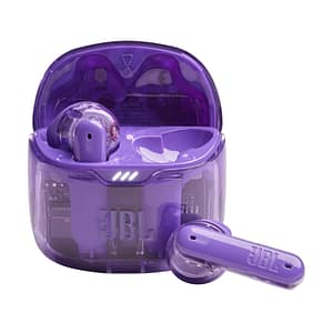 JBL Tune Flex Ghost Edition Cuffie stereo senza fili (TWS) Bluetooth per chiamate/musica Viola, traslucido – nuovo