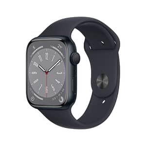 Watch Series 8 OLED 41 mm – Cassa in alluminio Midnight – GPS – Banda sportiva – Midnight – Ricondizionato – Buono stato