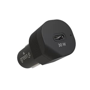 GREEN-E GR6076 – Caricabatterie da auto USB-C dal design ecologico da 30 watt – nuovo