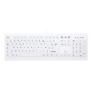 CHERRY AK-C8100F-U1-W/FR Tastiera USB AZERTY francese bianco – nuovo