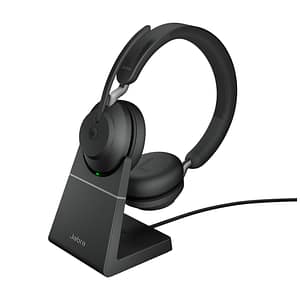 Jabra Evolve2 65, MS Stereo Wireless Headband Desktop/Call Centre USB Type-A Bluetooth Nero – nuovo