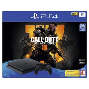 Playstation PS4 Slim 1Tb F nero + Call Of Duty Black Ops 4 – Ricondizionato – Buono stato