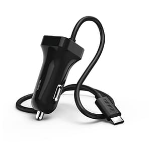 Caricabatterie da auto, USB Tipo-C, 2,4 A, nero – nuovo