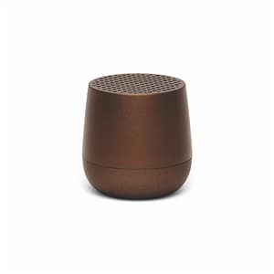 LEXON – Mini altoparlante Bluetooth ricaricabile a induzione da 3W – MINO + ALU (marrone) – nuovo