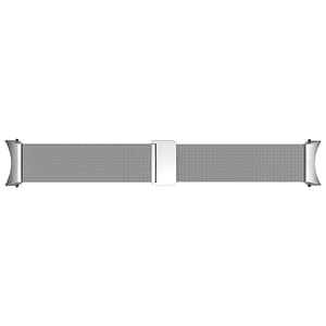 Bracciale milanese con anello in metallo per G Watch 4 M/L Silver Samsung – nuovo
