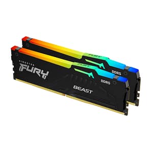 Kingston Fury? Beast RGB DDR5 – 16 GB (2 x 8 GB) – 5200 MT/s C40 – Intel XMP 3.0 – Nero – nuovo