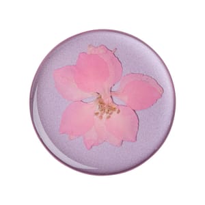 PopSockets PopGrip, fiore pressato Delphinium rosa – nuovo