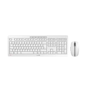 CHERRY Stream Tastiera di ricarica da tavolo Mouse incluso RF senza fili AZERTY belga Grigio – nuovo