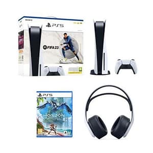 PS5 Pack & Fifa 23, Horizon Forbidden West, Sony Pulse 3D Headset – console Playstation 5 (Standard) – nuovo