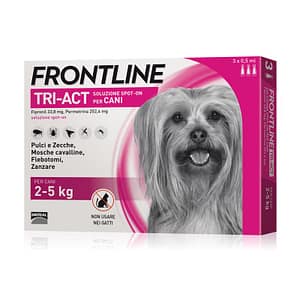 Frontline Tri-Act per Cani 2-5 Kg – 6 Pipette