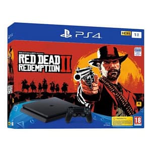 PS4 slim 1TB + Red Dead Redemption II – Ricondizionato – Condizioni eccellenti