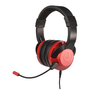 PowerA Fusion Cuffia cablata da gioco: Cuffie comode e versatili per un’esperienza di gioco coinvolgente – Nero e rosso – nuovo