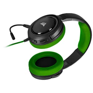 Corsair HS35 Cuffie cablate ad archetto Play Nero, Verde – nuovo