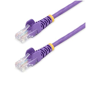 StarTech.com Cavo di rete Cat5e senza ganci da 10 m – Viola – nuovo