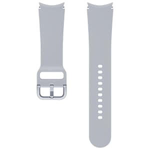 Cinturino sportivo per G Watch Series 4/4 Classic/5/5 Pro/6/6 Classic 130mm, M/L Silver Samsung – nuovo