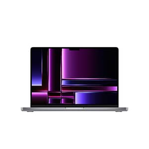 MacBook Pro M2 Pro (2023) 14,2′, 3,5 GHz 512 GB 16 GB GPU Apple 16, Grigio Sidel – AZERTY – Ricondizionato – Buono stato