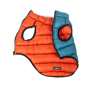 Farm Company Piumino Reversibile Fiemme Ottanio/Mattone per Cani – 35