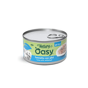 Oasy Natury Soft Jelly Tonnetto con Alici per Gatti – 85 g, 12 pezzi