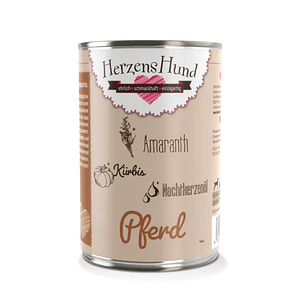 Herzens Hund Cavallo con Amaranto Umido per Cani – 400 g