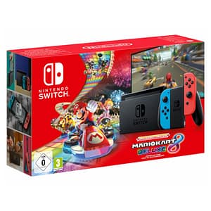 Switch & Mario Kart 8 Deluxe – Console portatile 15,8 cm (6.2 ) 32 GB Touchscreen Wifi, Nero, Blu, Rosso – nuovo