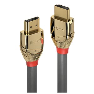Lindy 37866 Cavo HDMI 10 m HDMI Tipo A (Standard) Oro, Grigio – nuovo