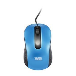 WE Wire Mouse 1200 DPI Connessione USB – Ambidestro ultraleggero – Compatibile con PC/Mac – Blu – nuovo