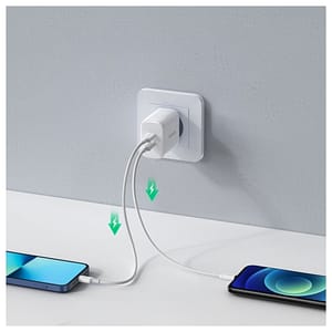 Caricatore USB C da 40W Caricatore USB C doppio (alimentazione) Spina di alimentazione USB-C – nuovo