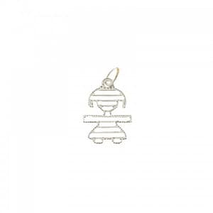 Ciondolo bimba oro bianco 803321714388