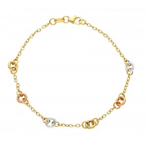 Bracciale da donna Oro tre colori 156402