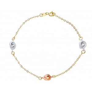 Bracciale da donna Oro tre colori 214620