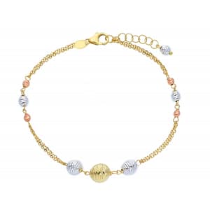Bracciale da donna Oro giallo e bianco 219765
