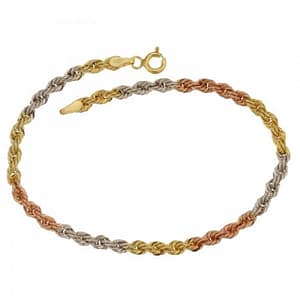 Bracciale da donna Oro giallo bianco rosa 803321704538