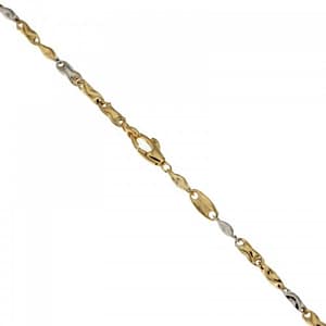 Bracciale Uomo in Oro Giallo e Bianco 803321710415