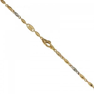 Bracciale Uomo in Oro Giallo e Bianco 803321734697