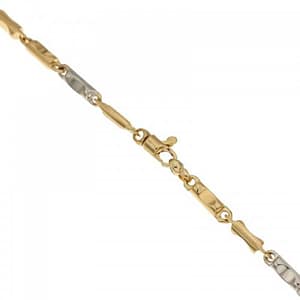 Bracciale Uomo in Oro Giallo e Bianco 803321717279