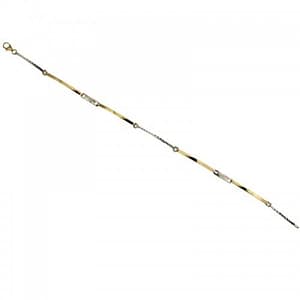 Bracciale Uomo in Oro Giallo e Bianco 803321721849