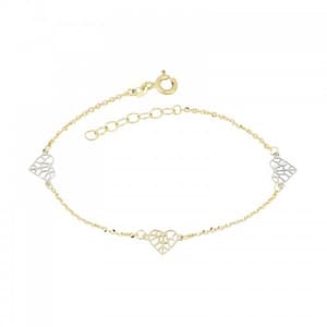 Bracciale da bimba Oro giallo e bianco 803321724517