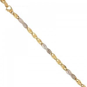 Bracciale Uomo in Oro Giallo e Bianco 803321732388