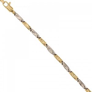 Bracciale Uomo in Oro Giallo e Bianco 803321734688