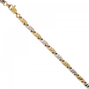 Bracciale Uomo in Oro Giallo e Bianco 803321734701