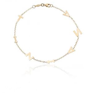 Bracciale Facco Gioielli nome personalizzabile in oro PZ007
