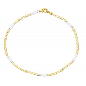 Bracciale Uomo in Oro Giallo e Bianco MMZ005GB21