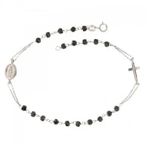 Bracciale Rosario Oro Bianco Madonna Miracolosa 803321736933